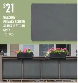 Canac BALCONY PRIVACY SCREEN 30 IN X 15 FT 11 IN offer