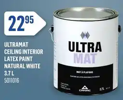 Canac UltraMat Ceiling Interior Latex Paint Natural White offer