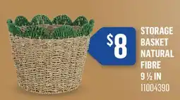 Canac Storage Basket Natural Fibre 9 1/2 in offer