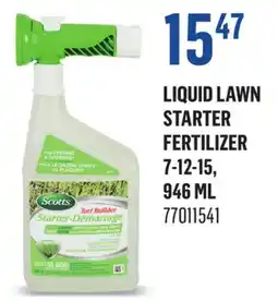 Canac Liquid lawn starter fertilizer 7‑12‑15 offer