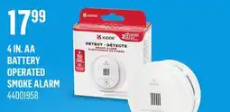 Canac 4 IN. AA BATTERY OPERATED SMOKE ALARM offer