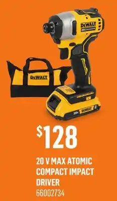 Canac 20 V Max Atomic Compact Impact Driver offer