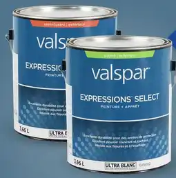 Canac Expressions Select Satin Exterior Acrylic Paint Ultra White & Colours offer