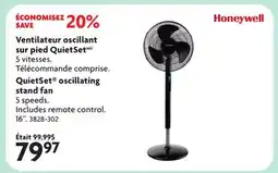 Home Hardware QuietSet oscillating stand fan offer