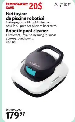 Home Hardware Robotic pool cleaner offer