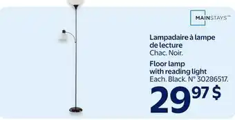 Walmart Floor lamp with reading light offer