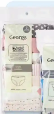 Walmart George Kids' packaged underwear offer
