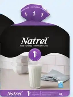 Walmart Natrel fine-filtered 1% or 2% milk offer