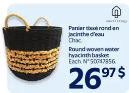 Walmart Round woven water hyacinth basket offer