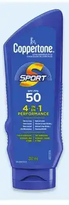 Walmart Coppertone Sport SPF 50 sunscreen lotion offer