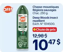 Walmart OFF! Deep Woods Insect Repellent offer