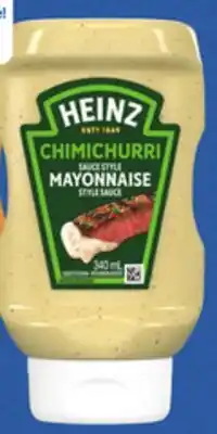 Walmart Heinz chimichurri or piri piri mayonnaise style sauce offer