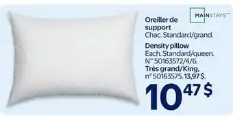 Walmart Density pillow offer