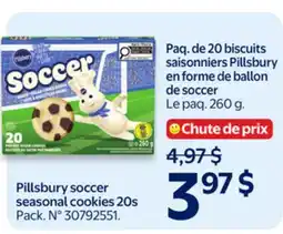 Walmart Pillsbury soccer seasonal cookie 20s offer