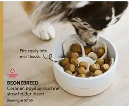 Mondou BEONEBREED Ceramic bowl or silicone slow feeder insert offer