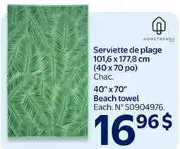 Walmart Hometrends 40 x 70 Beach towel offer