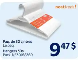 Walmart Hangers 30s offer