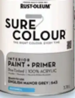 Walmart Rust-Oleum Sure Colour interior paint + primer offer
