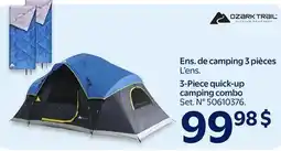 Walmart Ozark Trail 3-Piece quick-up camping combo offer