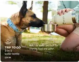Mondou TRIP TO GO 3-in-1 water bottle offer