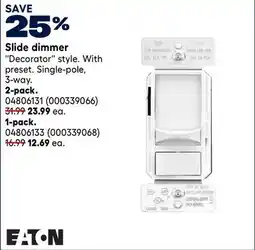 RONA EATON 2-pack Slide dimmer offer