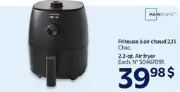 Walmart Mainstays 2.2-qt. Air fryer offer