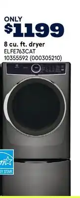 RONA Electrolux 8 cu. ft. dryer offer