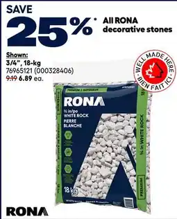 RONA All RONA decorative stones offer