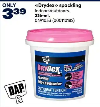 RONA DAP Drydex spackling 236-ml offer