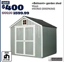 RONA Heartland Belmont garden shed offer