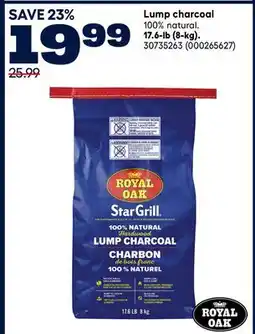 RONA ROYAL OAK Lump charcoal 17.6-lb (8-kg) offer