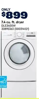 RONA LG 7.4 cu. ft. dryer offer