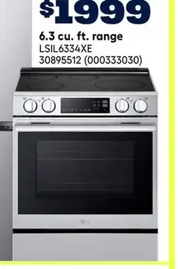 RONA LG 6.3 cu. ft. range offer