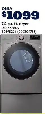 RONA LG 7.4 cu. ft. dryer offer