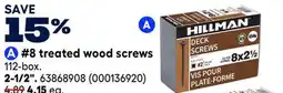 RONA HILLMAN #8 treated wood screws 2-1/2 offer
