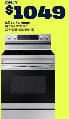 RONA Samsung 6.3 cu. ft. range offer