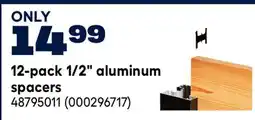 RONA 12-pack 1/2 aluminum spacers offer