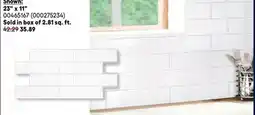 RONA 23 x 11 Self-adhesive and mosaic tiles offer