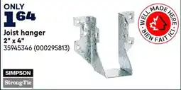 RONA Joist hanger 2 x 4 offer