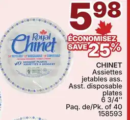 Rossy CHINET Asst. Disposable Plates offer