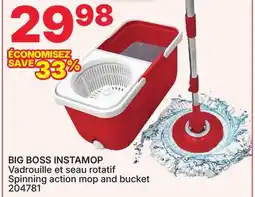 Rossy BIG BOSS INSTAMOP Spinning action mop and bucket offer
