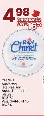 Rossy CHINET Ass. disposable plates offer