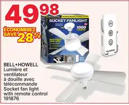 Rossy BELL+HOWELL Socket fan light with remote control offer