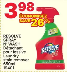 Rossy RESOLVE SPRAY N' WASH Laundry stain remover offer