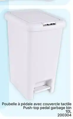 Rossy Push-Top Pedal Garbage Bin offer