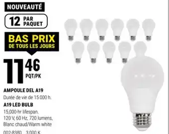 BMR AMPOULE DEL A19 offer