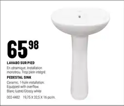 BMR LAVABO SUR PIED offer
