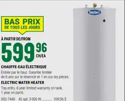 BMR CHAUFFE-EAU ÉLECTRIQUE offer