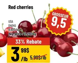 Mayrand Red cherries offer
