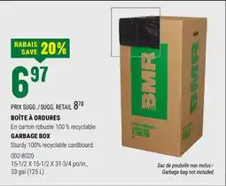 BMR BOÎTE À ORDURES offer